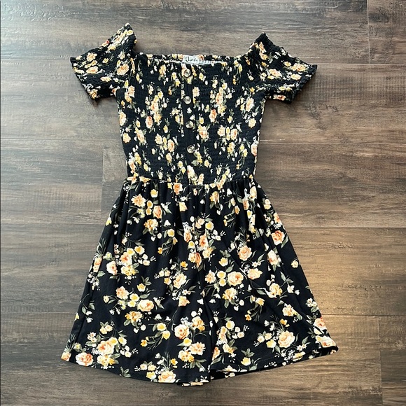 J for Justify Pants - Justify Black Floral Jumpsuit